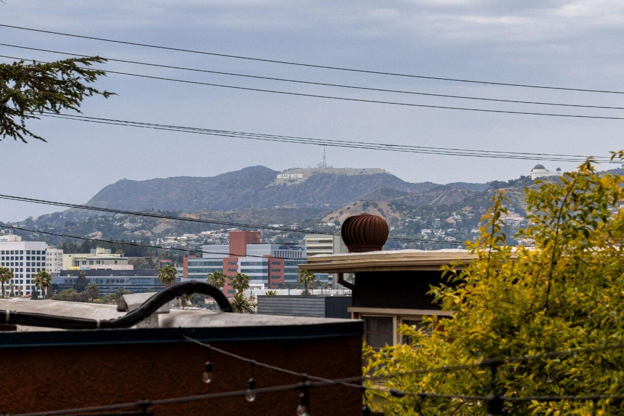 View on the walk down from the yurt