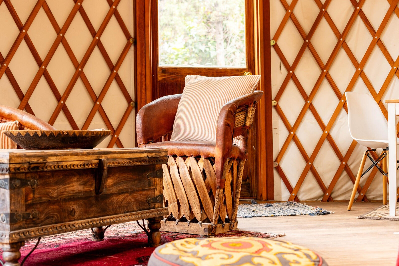 Unique, woven chair and sofa